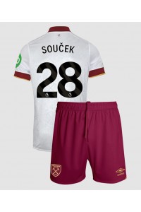 Fotbalové Dres West Ham United Tomas Soucek #28 Dětské Třetí Oblečení 2024-25 Krátký Rukáv (+ trenýrky)